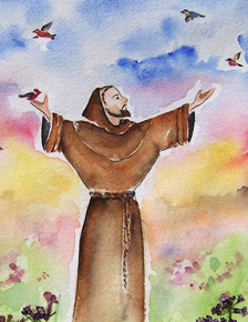 In the Vineyard with St. Francis