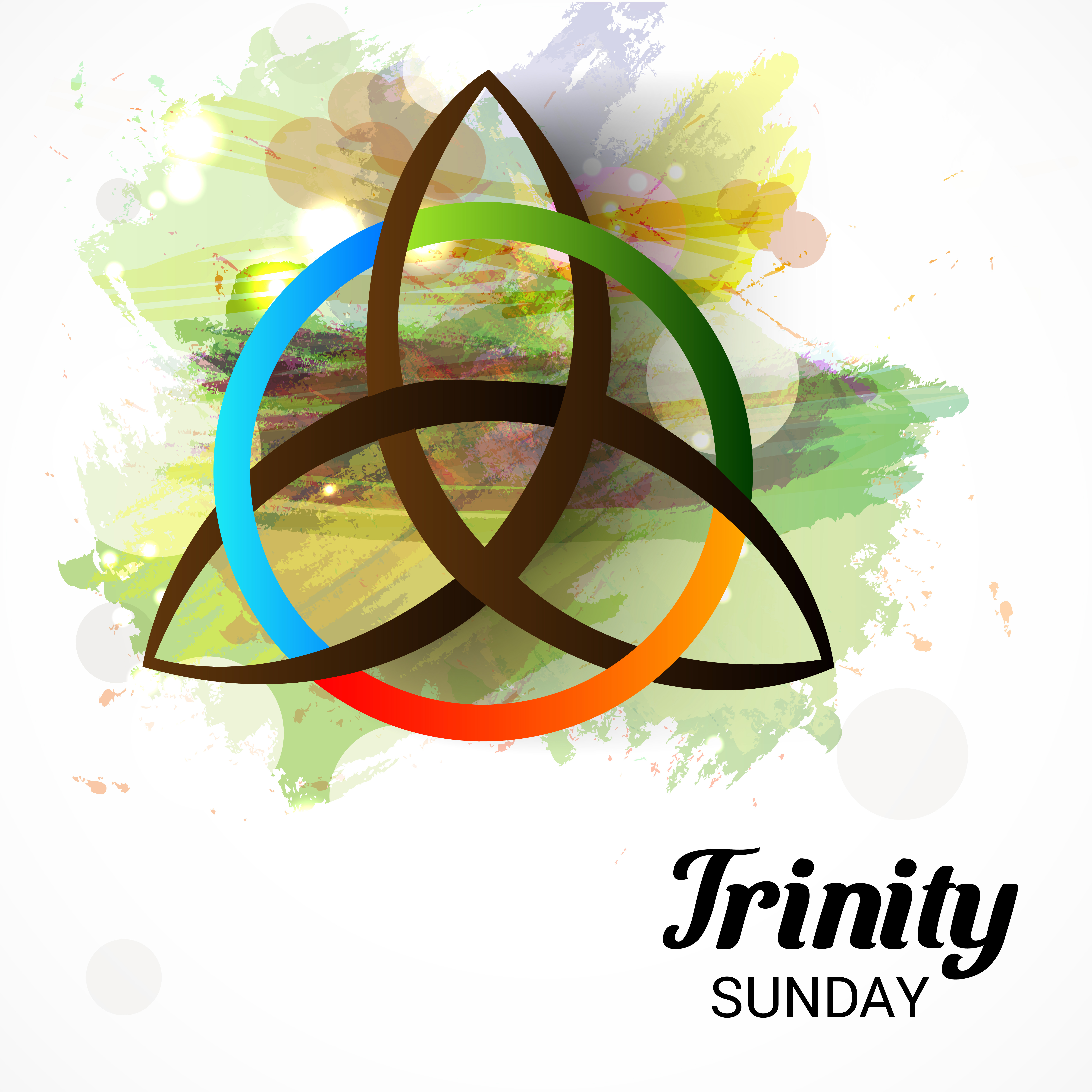 Vector,Illustration,Of,A,Background,For,Trinity,Sunday.